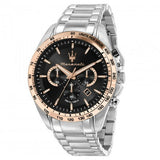  Shop Authentic Maserati Traguardo Chronograph Limited Edition Black Dial Silver Steel Strap Watch For Men - R8873612047 - Luxxuri