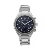 Maserati Stile Chronograph Blue Dial Silver Steel Strap Watch For Men - R8873642006