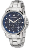 Shop Authentic Maserati Successo Chronograph Blue Dial Silver Steel Strap Watch For Men - R8873621002 - Luxxuri
