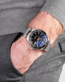  Shop Authentic Maserati SFIDA Quartz Bue Dial Stainless Steel Watch For Men - R8853140001 - Luxxuri