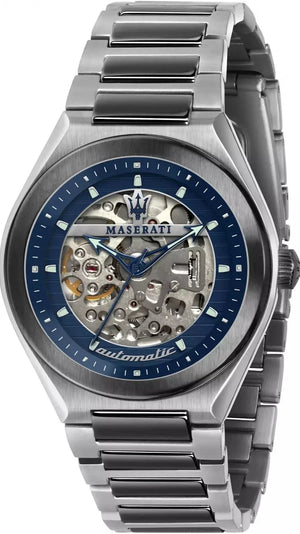  Shop Authentic Maserati Triconic Automatic Skeleton Blue Dial  Watch For Men - R8823139001 - Luxxuri