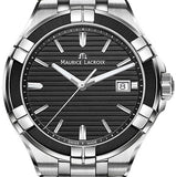  Shop Authentic Maurice Lacroix Aikon Quartz Black Dial Green Crocodile Leather Strap Watch for Men - AI1008-PVB21-330-1 - Luxxuri
