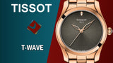  Shop Authentic Tissot T Wave Anthracite Dial Rose Gold Steel Strap Watch For Women - T112.210.33.061.00 - Luxxuri