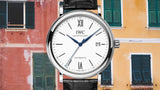  Shop Authentic IWC Portofino Automatic '150 Years' Edition Automatic White Dial Black Leather Strap Watch for Men - IW356519 - Luxxuri