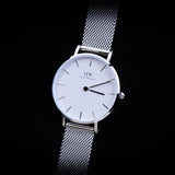  Shop Authentic Daniel Wellington Petite Sterling White Dial Silver Mesh Bracelet Watch For Women - DW00100164 - Luxxuri