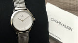  Shop Authentic Calvin Klein Minimal White Dial Silver Mesh Bracelet Watch for Men - K3M2112Y - Luxxuri