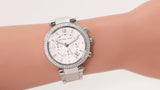  Shop Authentic Michael Kors Parker Silver Dial Silver Steel Strap Watch for Women - MK5353 - Luxxuri