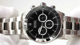  Shop Authentic Hugo Boss Ikon Black Dial Silver Steel Strap Watch for Men - 1512965 - Luxxuri