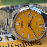  Shop Authentic Citizen Tsuyosa Automatic Yellow Dial Silver Steel Strap Watch for Men - NJ0150-81Z - Luxxuri