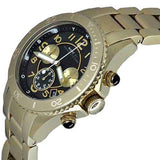  Shop Authentic Marc Jacobs Rock Chronograph Black Dial Gold Steel Strap Watch for Women - MBM3253 - Luxxuri