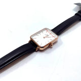  Shop Authentic Daniel Wellington Quadro White Dial Black Leather Strap Watch For Women - DW00100434 - Luxxuri