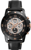  Shop Authentic Fossil Grant Sport Automatic Skeleton Black Dial Black Leather Strap Watch for Men - ME3138 - Luxxuri