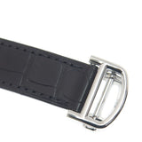  Shop Authentic Cartier Ballon Bleu De Cartier Silver Dial Black Leather Strap Watch for Women - WSBB0028 - Luxxuri