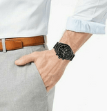  Shop Authentic Hugo Boss Trophy Black Dial Black Steel Strap Watch for Men - 1513675 - Luxxuri