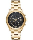  Shop Authentic Michael Kors Blair Quartz Black Dial Gold Steel Strap Watch For Women - MK6497 - Luxxuri