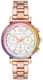  Shop Authentic Michael Kors Sofie White Dial Rose Gold Steel Strap Watch For Women - MK6577 - Luxxuri