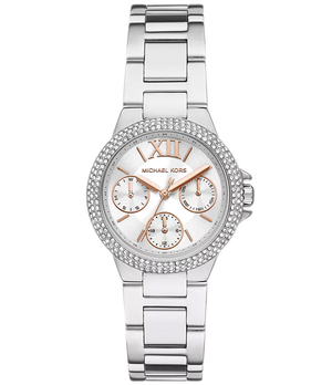  Shop Authentic Michael Kors Camille Chronograph White Dial Silver Steel Strap Watch For Women - MK7198 - Luxxuri