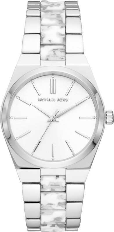  Shop Authentic Michael Kors Channing Quartz White Dial Two Tone Steel Strap Watch For Women - MK6649 - Luxxuri