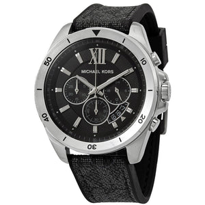  Shop Authentic Michael Kors Brecken Chronograph Black Dial Black Leather Strap Watch For Men - MK8850 - Luxxuri