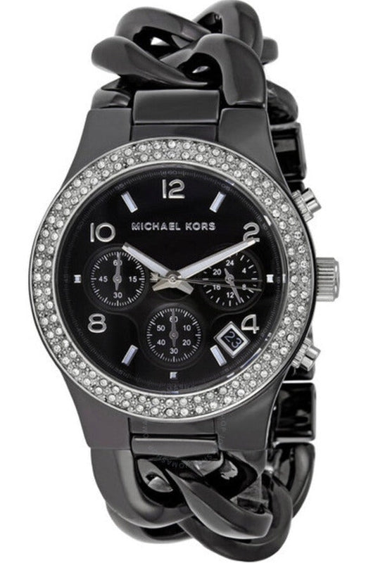  Shop Authentic Michael Kors Ceramic Black Dial Black Steel Strap Watch for Women - MK5388 - Luxxuri