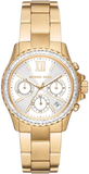  Shop Authentic Michael Kors Everest Chronograph White Dial Gold Steel Strap Watch For Women - MK7212 - Luxxuri