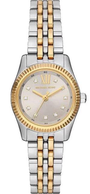  Shop Authentic Michael Kors Lexington Three-Hand Silver Dial Two Tone Steel Strap Watch for Women - MK4815 - Luxxuri