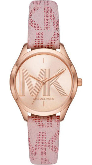  Shop Authentic Michael Kors Jaycie Quartz Rose Gold Dial Pink Leather Strap Watch for Women - MK2879 - Luxxuri