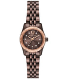  Shop Authentic Michael Kors Lexington Three-Hand Brown Dial Brown Steel Strap Watch for Women - MK4844 - Luxxuri