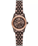  Shop Authentic Michael Kors Lexington Three-Hand Brown Dial Brown Steel Strap Watch for Women - MK4844 - Luxxuri