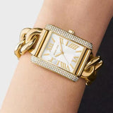  Shop Authentic Michael Kors Emery Three Hand Silver Dial Gold Steel Strap Watch For Women - Mk7300 - Luxxuri