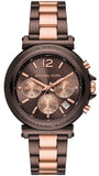  Shop Authentic Michael Kors Maren Chronograph Brown Dial Two Tone Steel Strap Watch for Women - MK7496 - Luxxuri