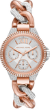  Shop Authentic Michael Kors Camille Pavé Chronograph Silver Dial Two Tone Steel Strap Watch for Women - MK6843 - Luxxuri