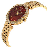  Shop Authentic Michael Kors Darci Quartz Mother of Pearl Red Dial Gold Steel Strap Watch For Women - MK3583 - Luxxuri