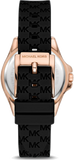  Shop Authentic Michael Kors Mini Pilot Black Dial Black Silicone Strap Watch For Women - MK7373 - Luxxuri