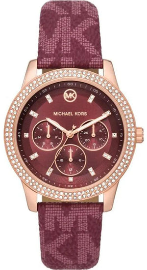  Shop Authentic Michael Kors Tibby Multifunction Red Dial Red Leather Strap Watch For Women - MK2967 - Luxxuri