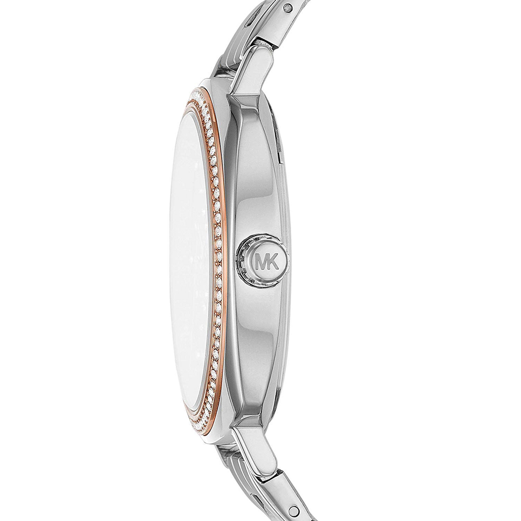  Shop Authentic Michael Kors Nia Quartz Silver Dial Silver Steel Strap Watch For Women - MK3988 - Luxxuri