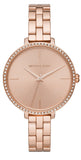  Shop Authentic Michael Kors Charley Three-Hand Analog Rose Gold Dial Rose Gold Steel Strap Watch for Women - MK4400 - Luxxuri