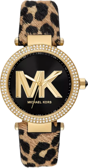  Shop Authentic Michael Kors Parker Black Dial Cheetah Print Brown Leather Strap Watch For Women - MK4723 - Luxxuri
