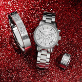  Shop Authentic Michael Kors Ritz Silver Dial Silver Steel Strap Watch for Women - MK6428 - Luxxuri