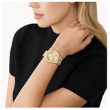  Shop Authentic Michael Kors Tibby Multifunction Gold Dial Gold Steel Strap Watch For Women - MK7292 - Luxxuri