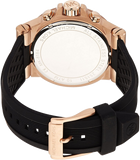  Shop Authentic Michael Kors Dylan Chronograph Black Dial Black Rubber Strap Watch For Women - MK8556 - Luxxuri