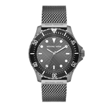  Shop Authentic Michael Kors Everest Quartz Grey Dial Grey Mesh Bracelet Watch For Men - MK9093 - Luxxuri