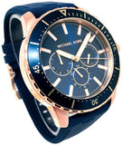  Shop Authentic Michael Kors Cunningham Multifunction Blue Dial Blue Rubber Strap Watch For Men - MK7163 - Luxxuri