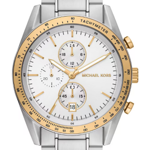  Shop Authentic Michael Kors Accelerator Chronograph White Dial Silver Steel Strap Watch For Men - MK9112 - Luxxuri