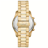  Shop Authentic Michael Kors Lexington Chronograph Blue Dial Gold Steel Strap Watch for Men - MK9153 - Luxxuri
