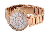  Shop Authentic Michael Kors Parker White Dial with Diamonds Rose Gold Steel Strap Watch for Women - MK5491 - Luxxuri