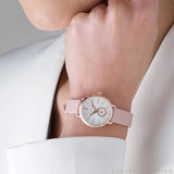  Shop Authentic Michael Kors Petite Portia Silver Dial Pink Rubber Strap Watch For Women - MK2735 - Luxxuri