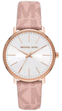  Shop Authentic Michael Kors Pyper Quartz White Dial Pink Leather Strap Watch For Women - MK2859 - Luxxuri