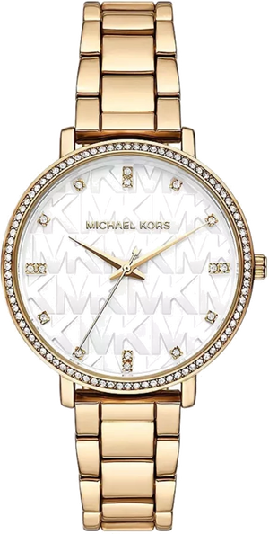  Shop Authentic Michael Kors Pyper Three Hand White Dial Gold Steel Strap Watch For Women - MK4666 - Luxxuri
