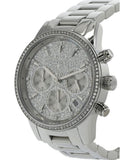  Shop Authentic Michael Kors Ritz Chronograph Crystals Silver Dial Silver Steel Strap Watch For Women - MK7301 - Luxxuri
